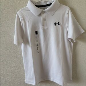 Under Armour Kids White Performance Polo Shirt